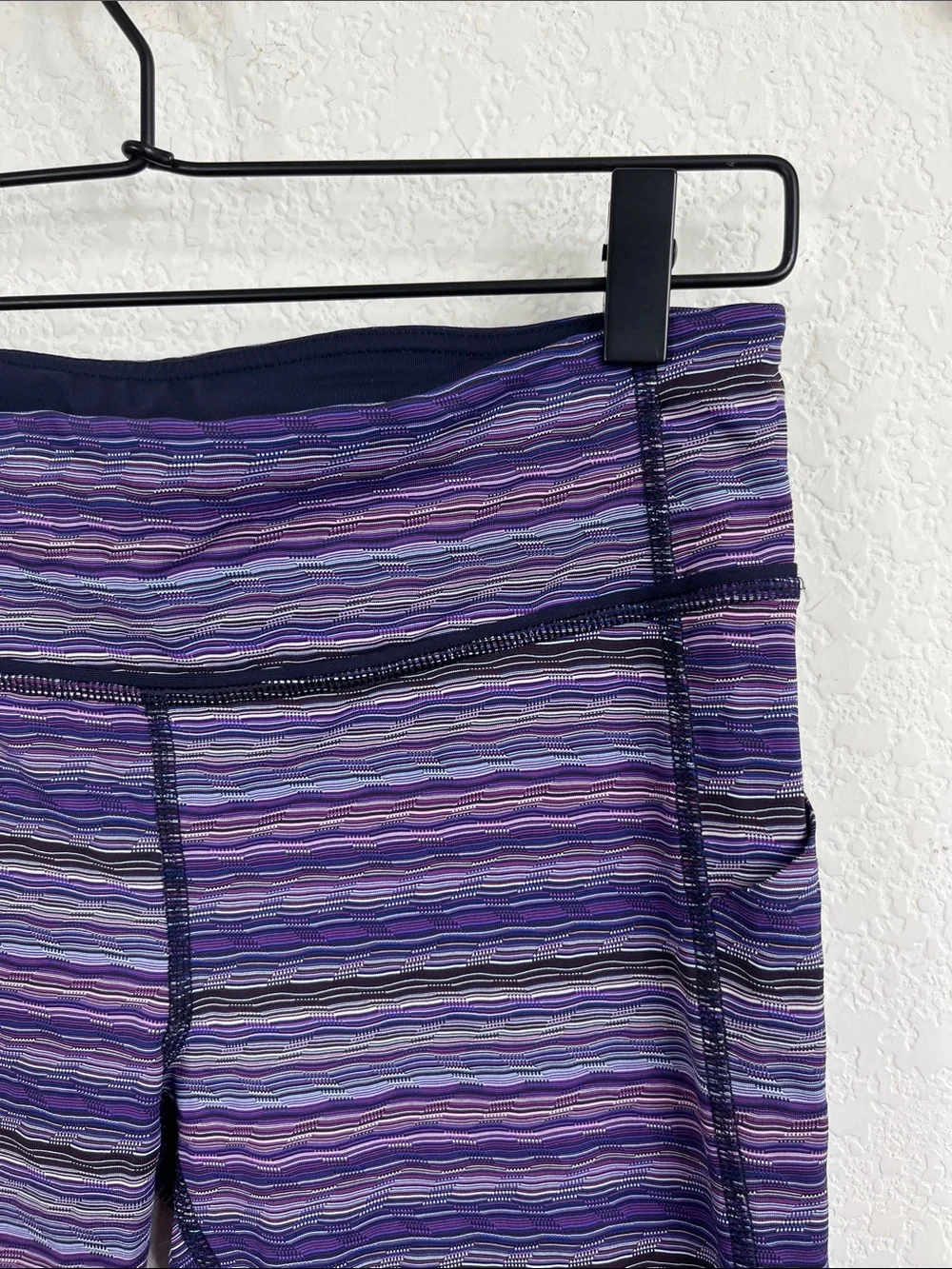 Lululemon Pace Rival Crop Space Dye Twist Ultra Violet Multi / Naval Blue